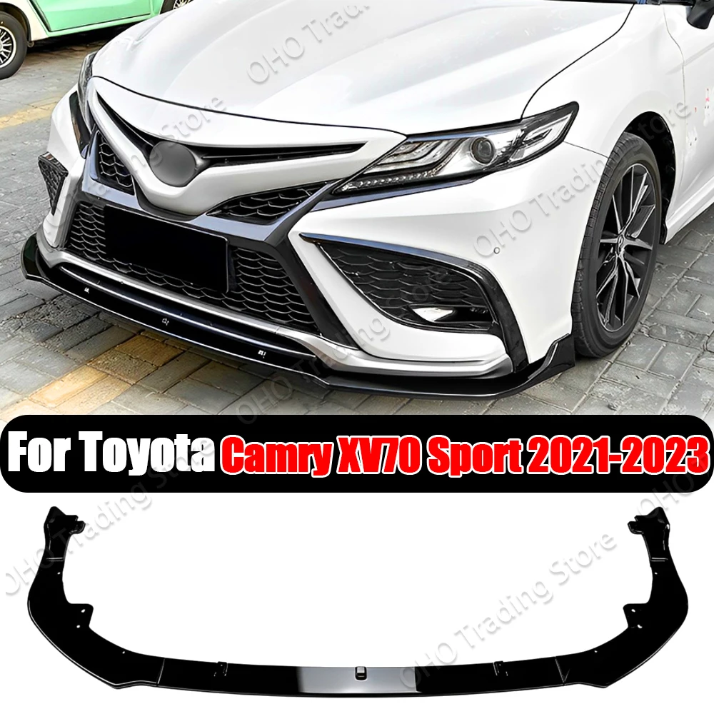 

Front Bumper Lip Body Kit Spoiler Splitter Bumper Canard Lip Splitter For Toyota Camry 8TH Generation XV70 Sport 2021 2022 2023