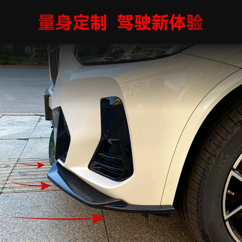 For BMW X3 G01 / X4 G02 M Pack 2022+, Front Lip / Chin Spoiler  Front Bumper Splitter, Sporty Upgrade, Direct Fit.
