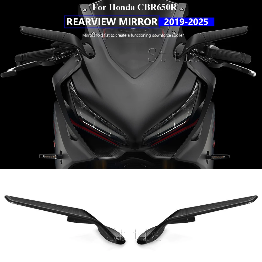 

CBR650R 2025 Rearview Mirror For Honda CBR 650R cbr650r 2019-2024 Stealth Sport Winglet Mirror Kits Adjustable Stealth Mirrors