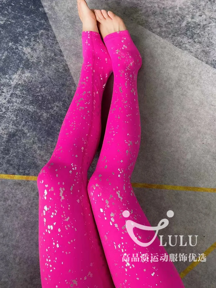 Uncancelable spring shiny glitter glossy leggings female high waist sexy trousers pants Seamless shiny high waist leggings