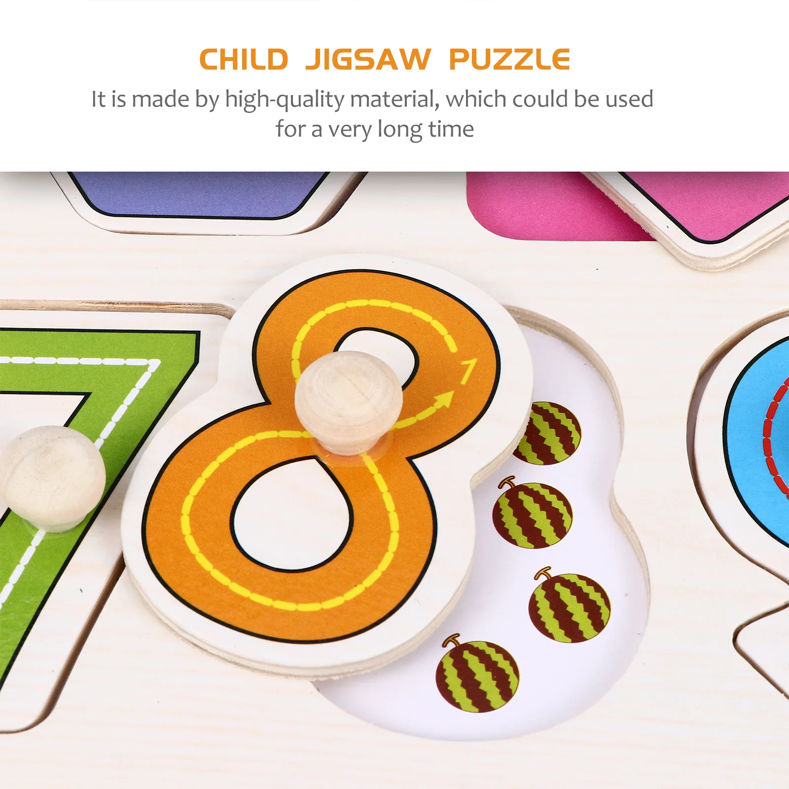 1 Juego de rompecabezas de madera para niños, rompecabezas educativo, juguete de Color brillante, ligero, divertido, aprendizaje, juego de rompecabezas de madera para chico