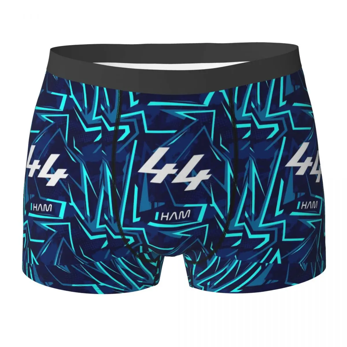 Boxer Underpants Shorts Lewis Hamilton 44 - F1 2024 Panties Men Ventilate Underwear for Homme Man Boyfriend Gifts