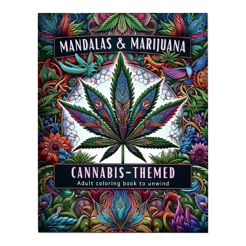 24 Pages Mandala Style, Coloring Book, Coloring Graffiti Creative Painting, Adult Stress Relieving Drawing Book