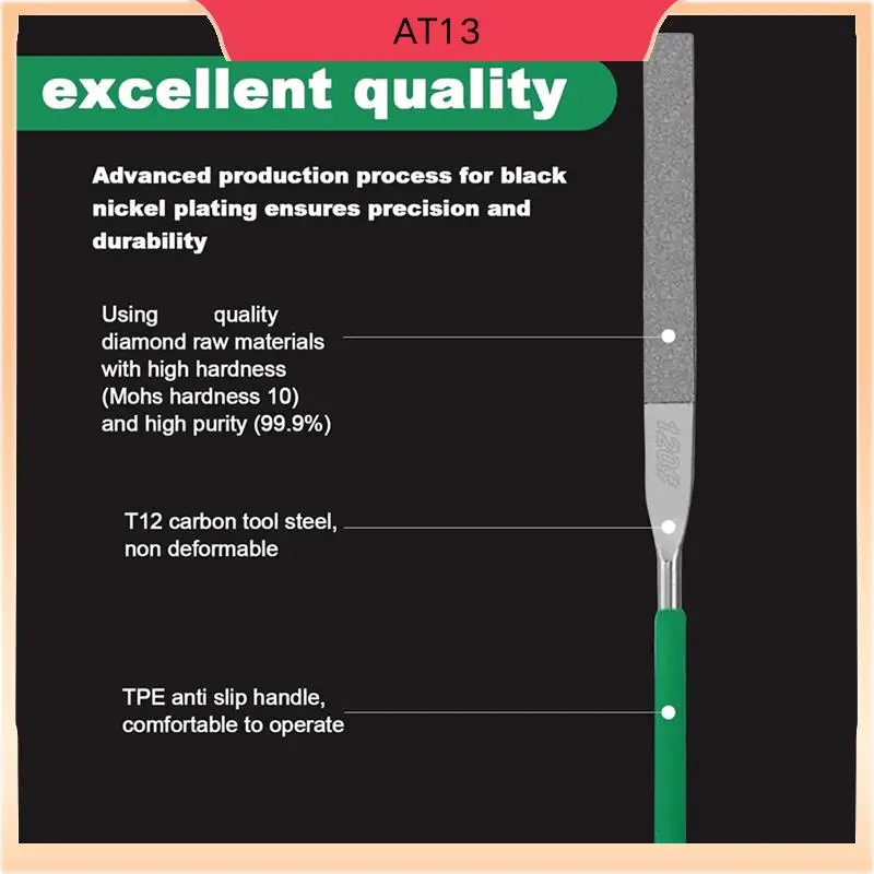 

AT13 10-Piece Diamond File Set, Precision Needle File Set, Diamond Coated Files For Filing Metal, , Stone, Jewelry