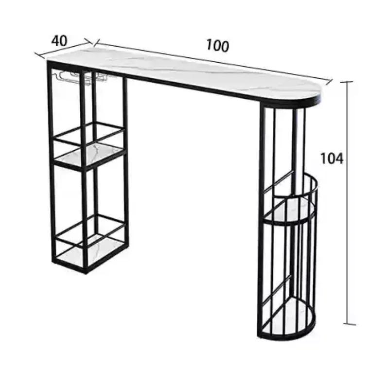 High Bar Kitchen Table Furniture Home Designer Drinks Counter Coffee Wine Island Dining Nordic Barra Para Cocina Mesa Outdoor