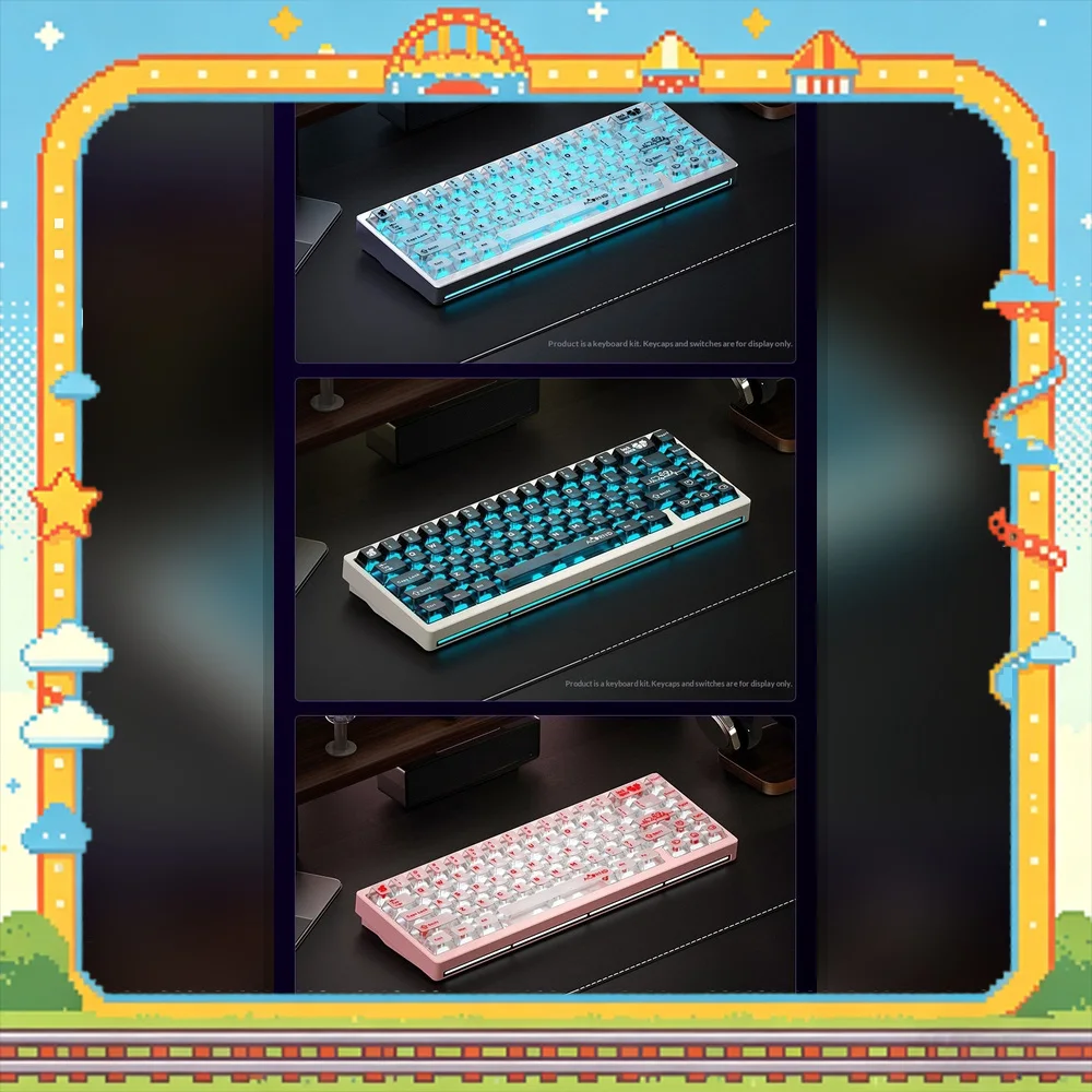 WEIKAV NUT87 87-Key Dual 8K Tri-Mode Aluminum Mechanical Keyboard Hot-Swappable RGB For Gifts