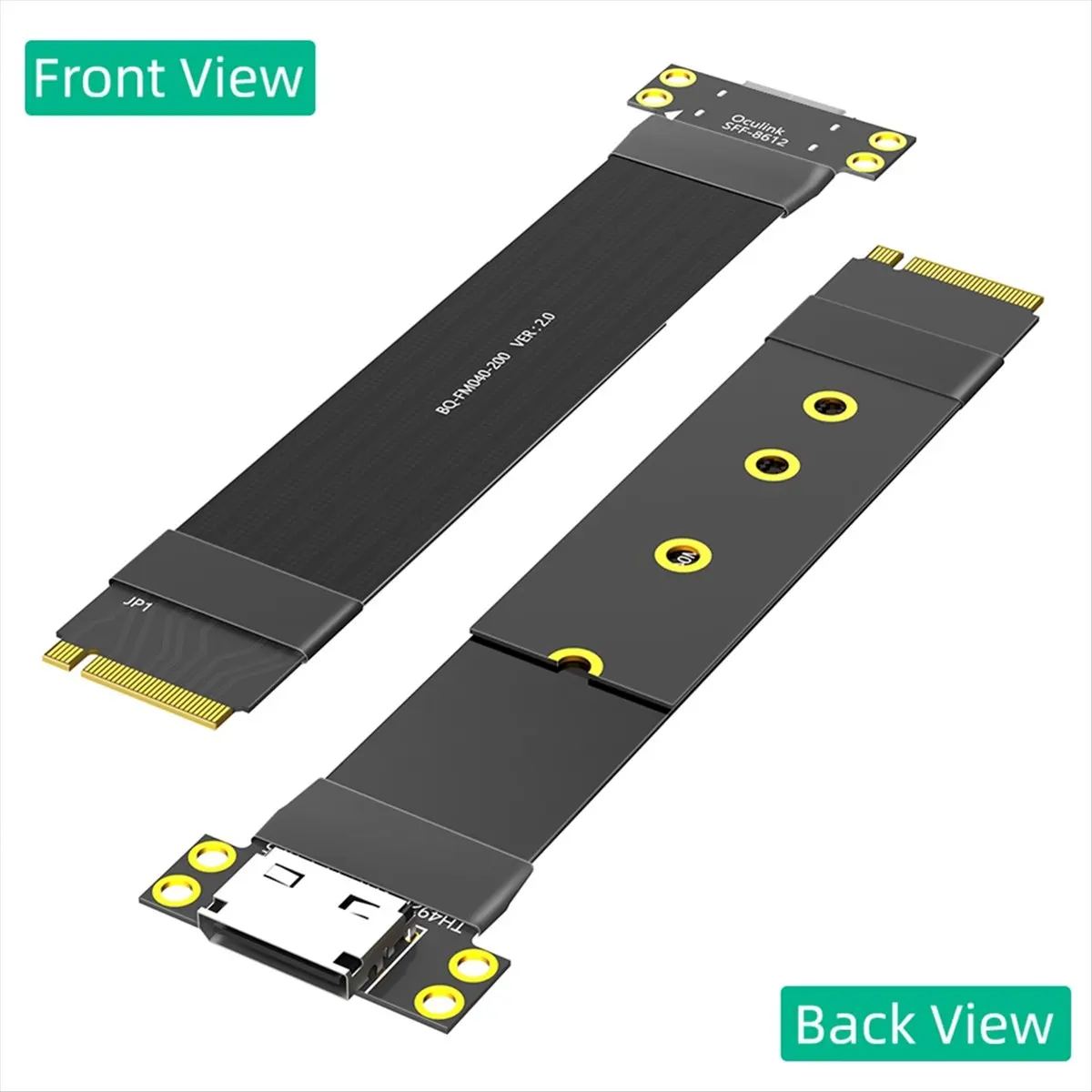 M.2 NVME to Oculink 4i Extension Cable for SSD Graphics Card M2 M Key to SFF-8612 Adapter