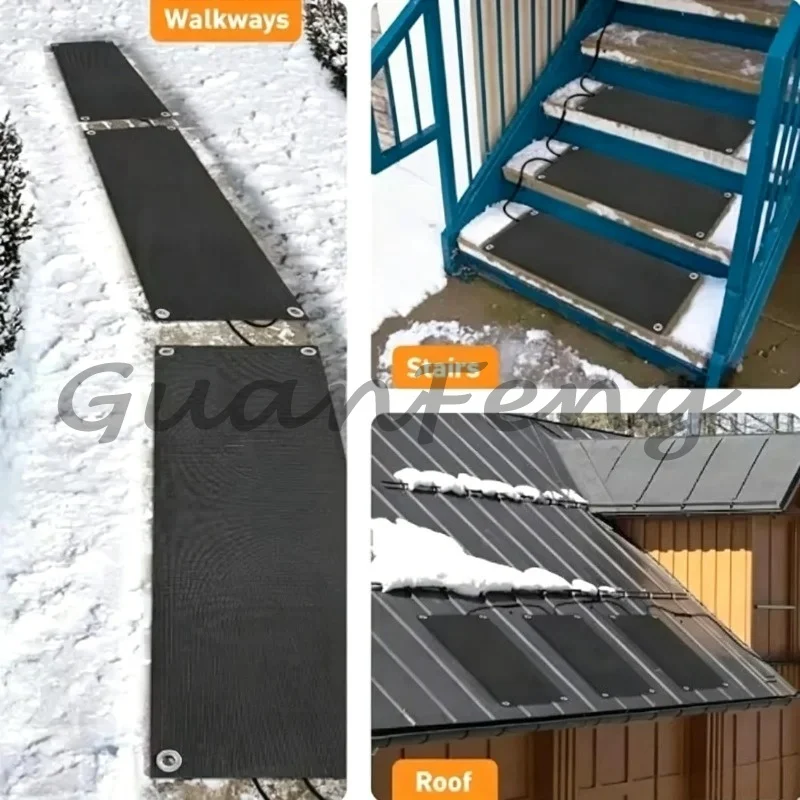Non‑Slip Rubber Snow Melting Floor Mat, Winter Constant‑Temperature Heating Snow‑Melting Blanket