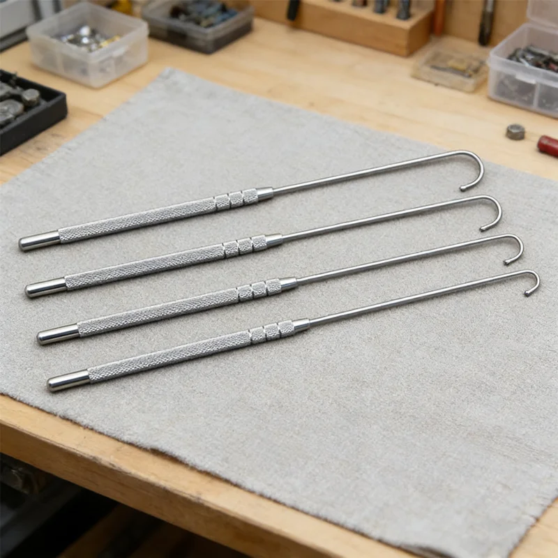 Spay Hook Surgical Instrument​ - with Protective Ball Tip, Multiple Sizes for Ovarian Removal | Made of Surgical Stainless Steel