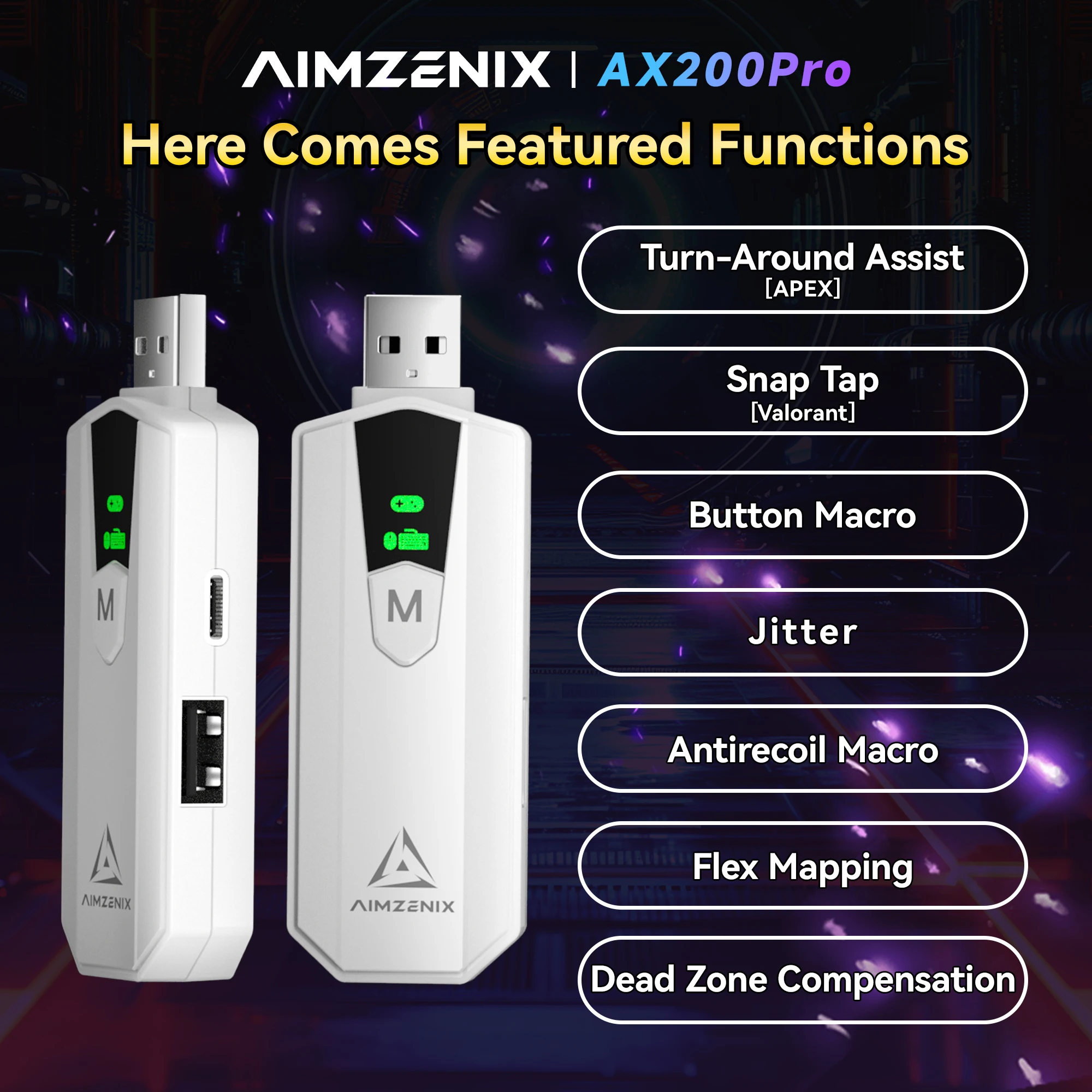 Официальный адаптер AIMZENIX — AX200 PRO и для ПК MNK игр FPS RTS R6 Apex Legends COD | Платформа
