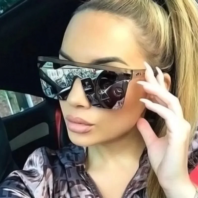 Fashion Oversized Square Brand Sunglasses Women Unisex Sun Protection Sun Glasses Summer Outdoor UV400 Man Eyewear - view 2