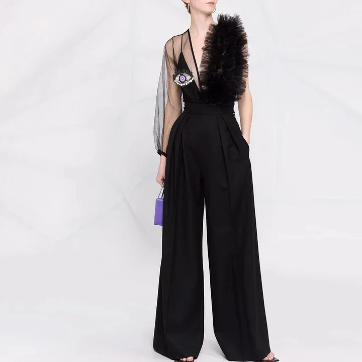 

Новинка 2023, сексуальный купальник Deep V Me Splice See tough Devil's Eye с фиксированной накладкой на грудь, женский купальник для серфинга