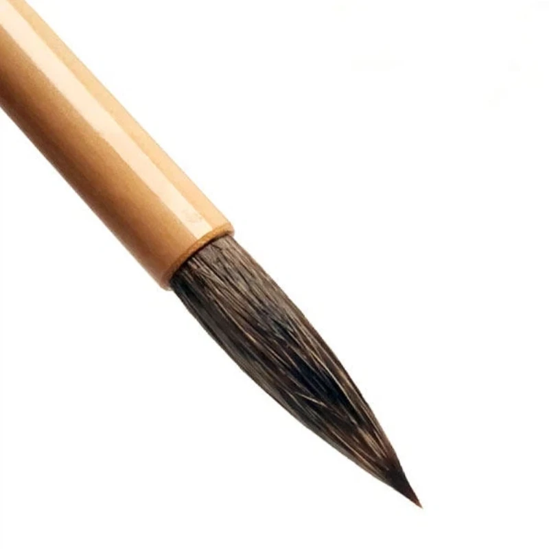 

Stone Badger Hair Calligraphy Brush Running Script Cursive Script Slender Gold Script Brush Tree Stone Painting Outline Brush