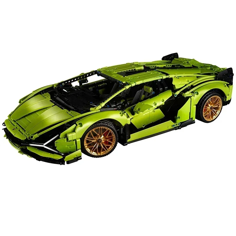 3696 Stuks Super Groene Auto Bouwstenen Model Bricks Voor Volwassenen Verjaardag Kerstcadeau Home Decor Compatibel Met Set 42115 - afbeelding 2