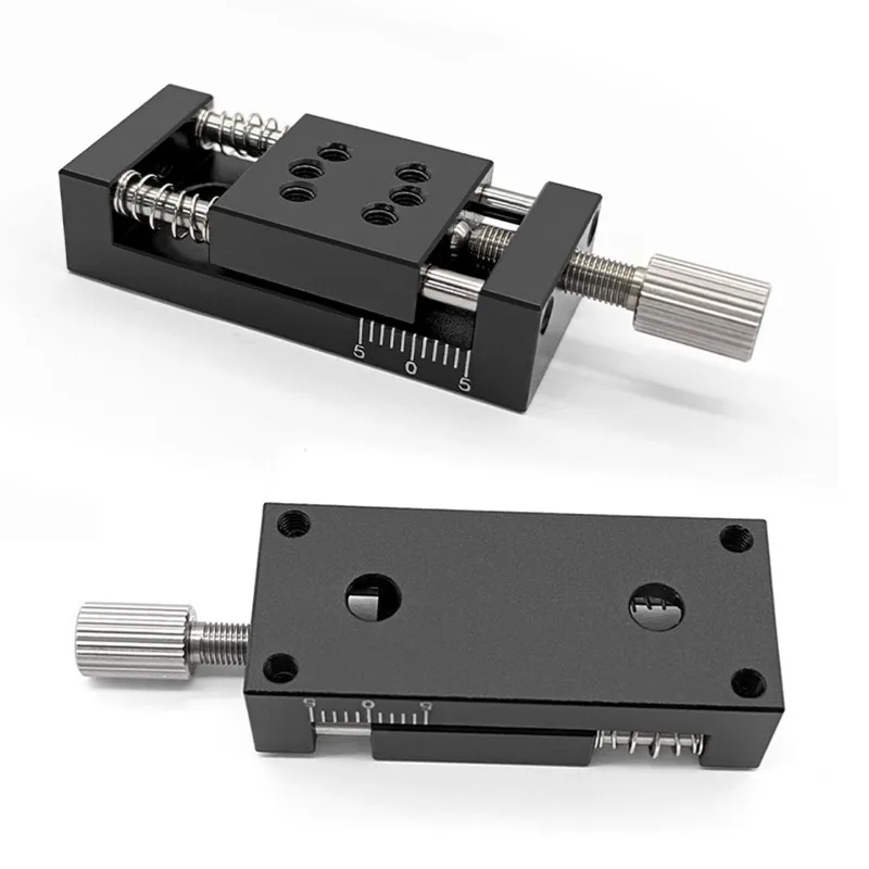 1 piece Mini precision slide table, manual translation table, displacement table for linear platform experiments 20 wide
