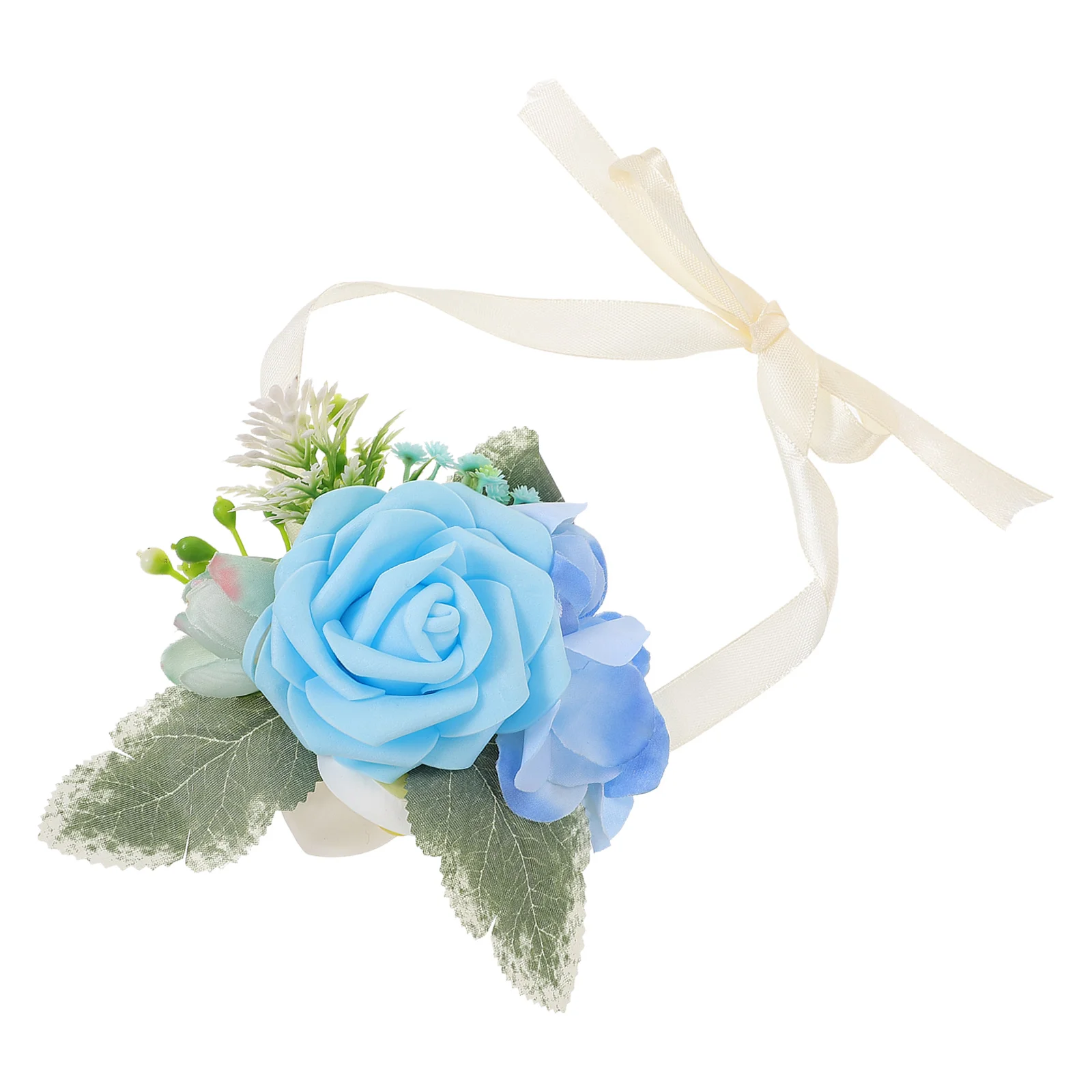 

Wedding Wrist Corsage Bracelet Bridal Flower Wrist Band Elegant Bridesmaid Wristlet Perfect for Wedding Party Decoration
