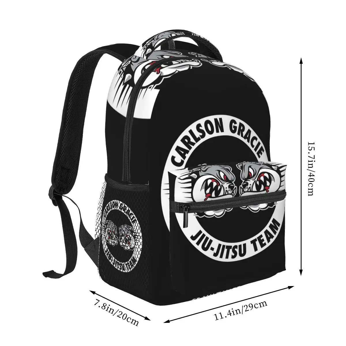 Carlson Gracie Jiu Jitsu BJJ Team Backpacks Boys Girls Bookbag Students School Bags Travel Rucksack Shoulder Bag Large Capacity