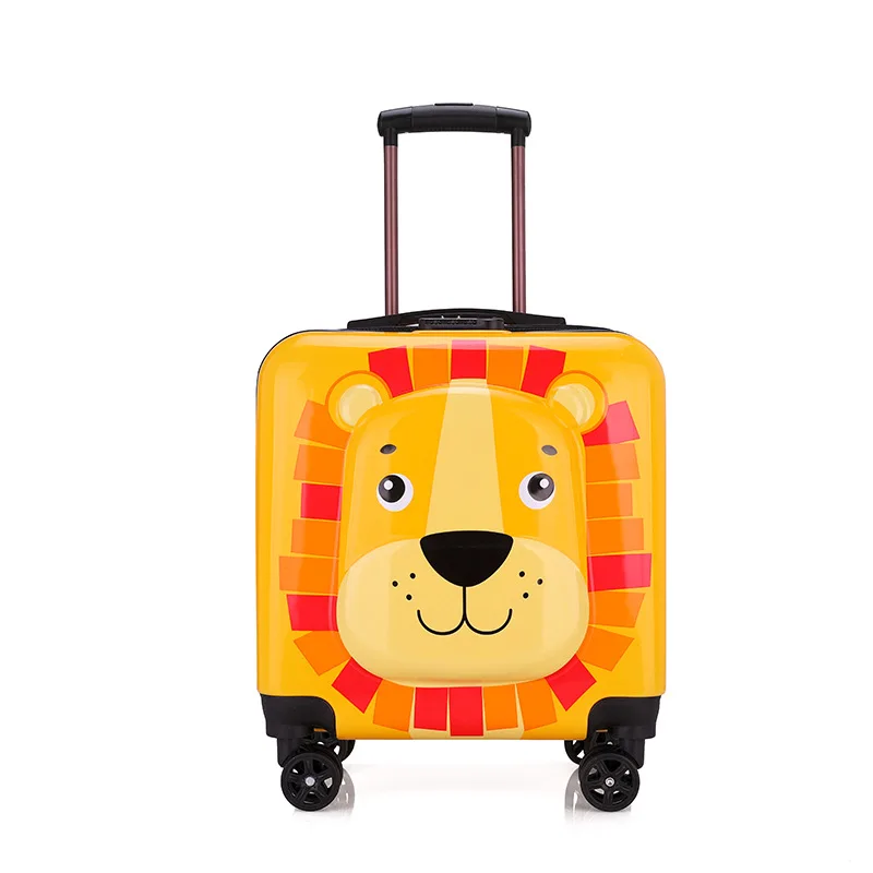 Kid\'s Luggage Children\'s Trolley Box Universal Wheel Luggage Box Password Box Cartoon Travel Box