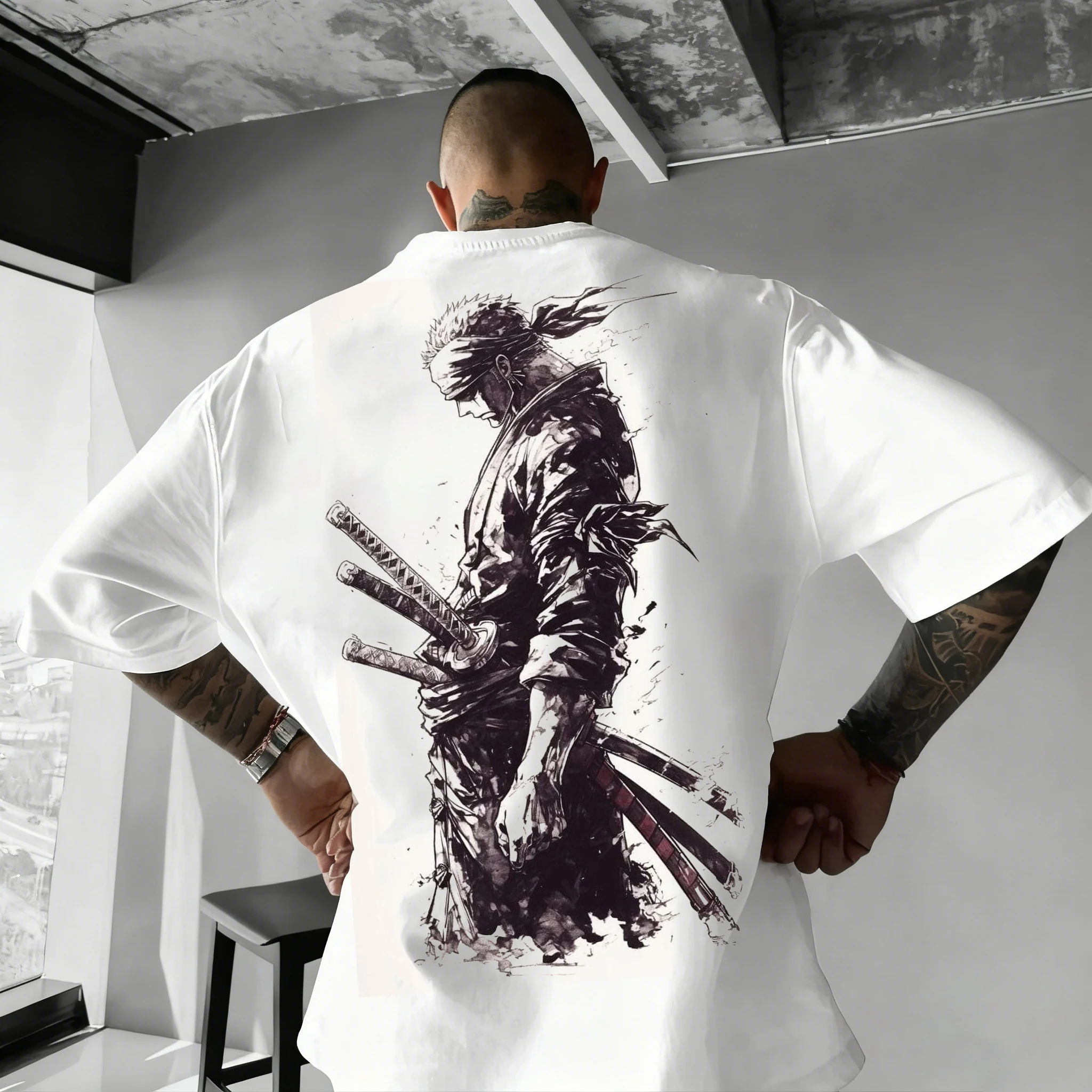 One Piece Japanese Anime Printed Men's T-Shirt Roronoa Zoro Boy Children's Harajuku Short Sleeve Kids Luffy T-shirt Clothing