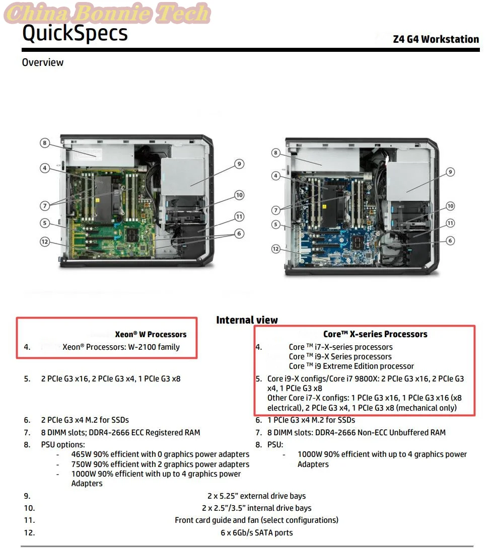 914285 -001 844783 -001 для материнской платы рабочей станции HP Z4 G4 C422 Xeon W-2100, семейные процессоры, 2 порта 1GbE