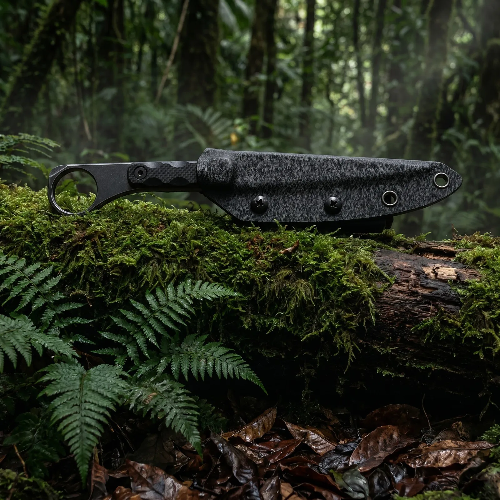 High Hardness Steel Fixed Blade Hunting Knife Lightweight EDC Pocket with Kydex Sheath Portable Outdoor Cutting Tool for Gift view 5