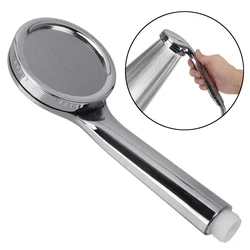 Rainfall Chrome Bath Shower Head High Quality 1pc Pressurized Nozzle Shower Head Water Saving Spray Nozzle High Pressure