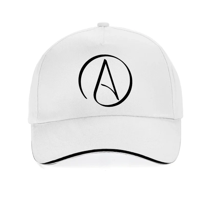 Atheist Atheism Symbol Print Baseball Cap summer men sunhat Fashion adjustable Unisex Atheism No Religion hats bone