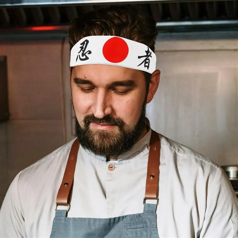 Japanisches Stirnband Chef Bandana Karate Stirnband Japanischer Stil Band Samurai Ninja Stirnband