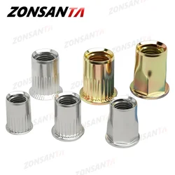M3 M4 M5 M6 M8 M10 M12 Stainless Steel/Aluminum/Zinc plated/Flat Countersunk Head Threaded Rivet Insert Nut Cap Rivet Nutsert