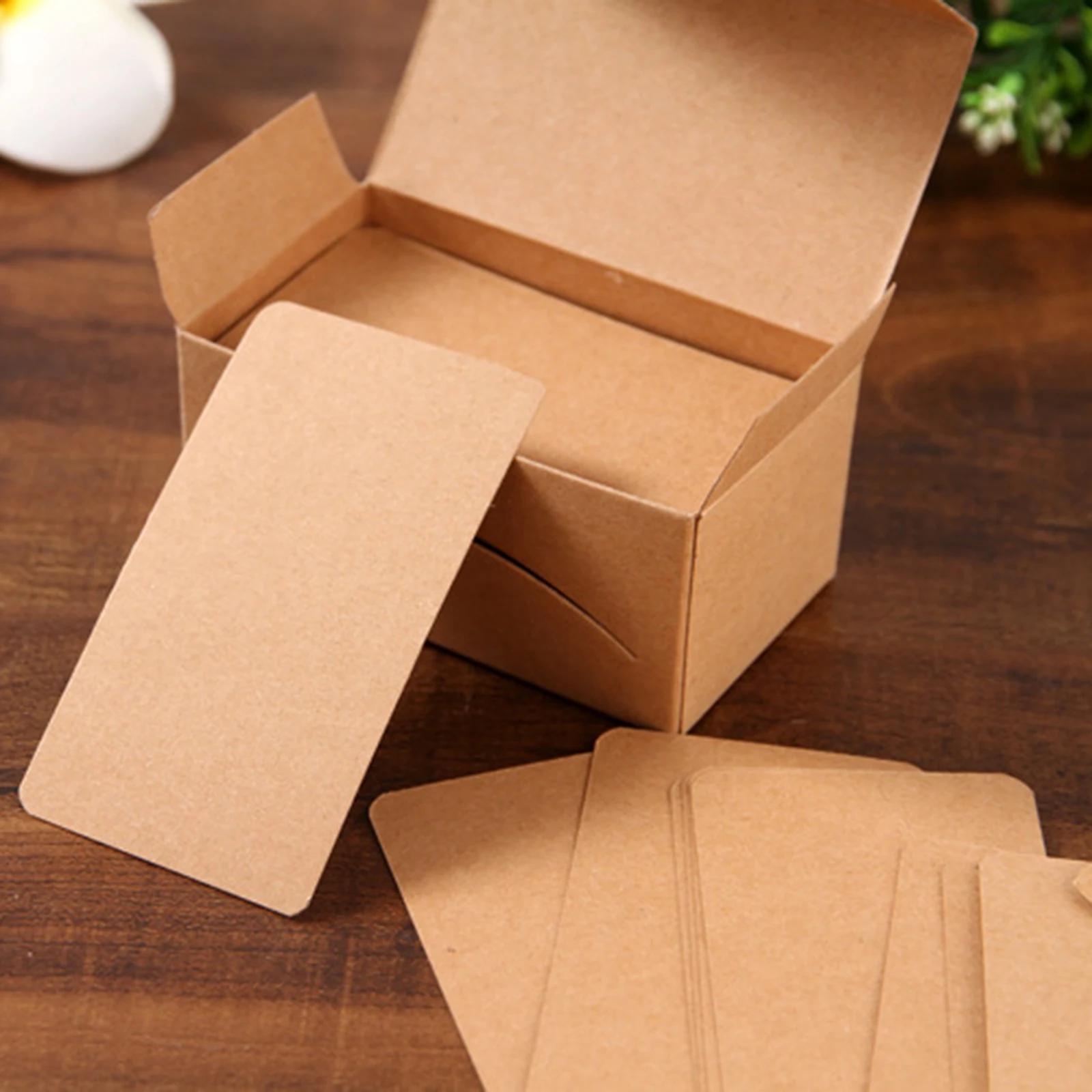 

500pcs Paper Blank Thickened Portable Memo Pad Greeting Notecards Study Word Cards Bulk For Kids Diy Greeting Cards