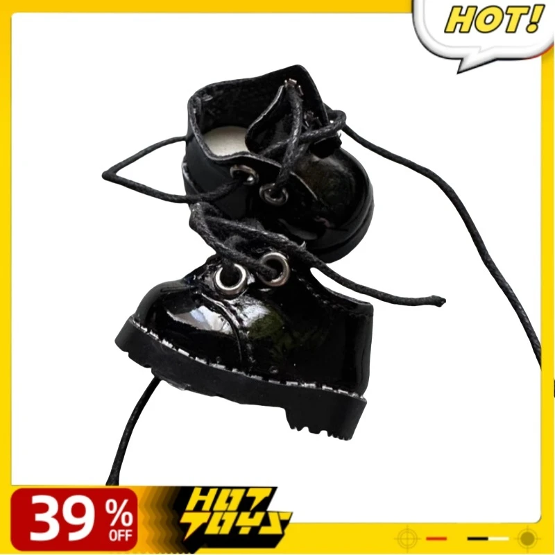 

3.8cm Solid Color Doll Shoes 15cm Sitting Party Labubu Casual Sports Shoes 17cm Mini Doll'S Leather Shoes Gift Toys Accessories