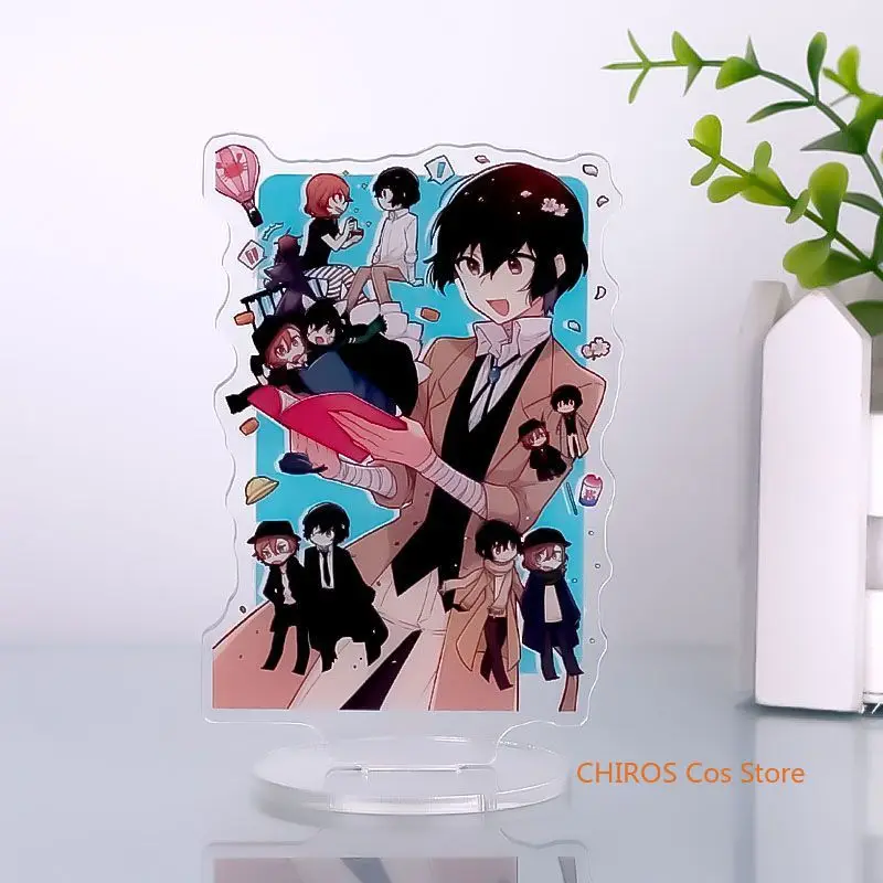 Bungo Stray Dogs Anime Dazai Osamu Nakahara Chuya Nakajima Atsushi Acrylic Desktop Stand Model Figure Desktop Decor Cosplay Gift