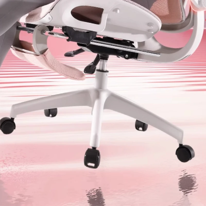 كرسي مكتب تنفيذي قابل للتهوية، كرسي مريح للمؤتمرات، كرسي مكتب بلون سادة، أثاث كرسي موبليس شبكي مرن #4