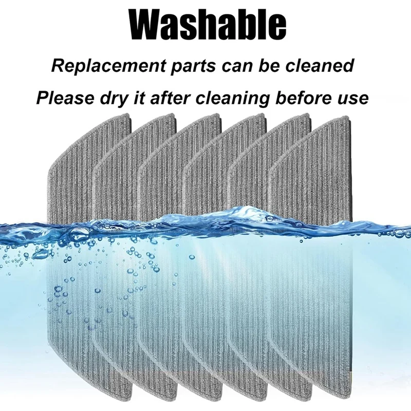 A03F 6 Pack Mop Cloth for Shark AV2800ZE RV2820YE RV2820ZE, Washable Microfiber Mop Pad for Vacuum Attachments