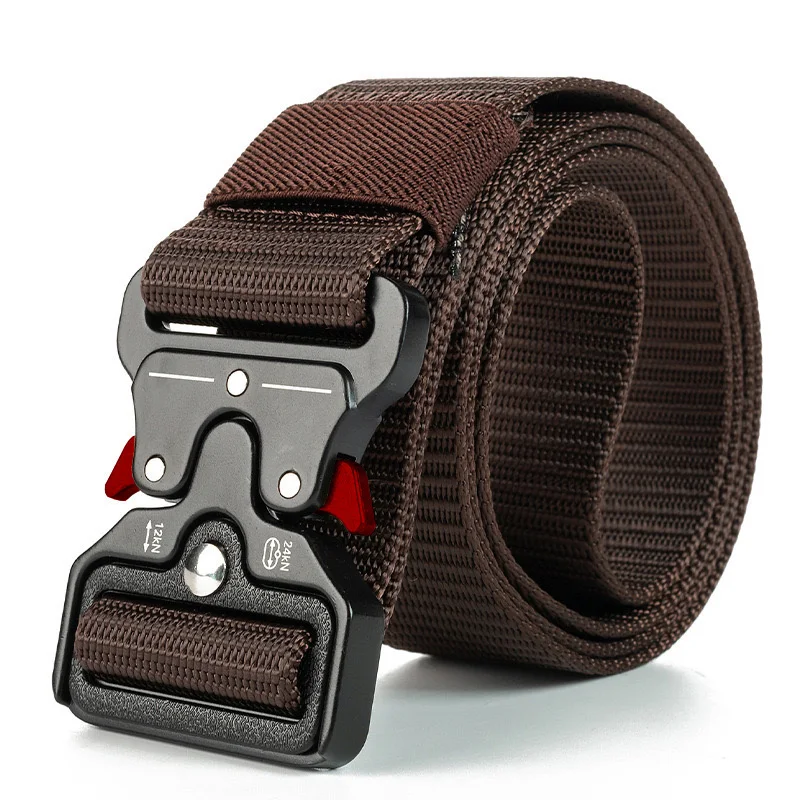 Genuine Tactical Belt Quick Release Outdoor Military Belt Soft Real Nylon Sports Accessories Men And Women Black Belt