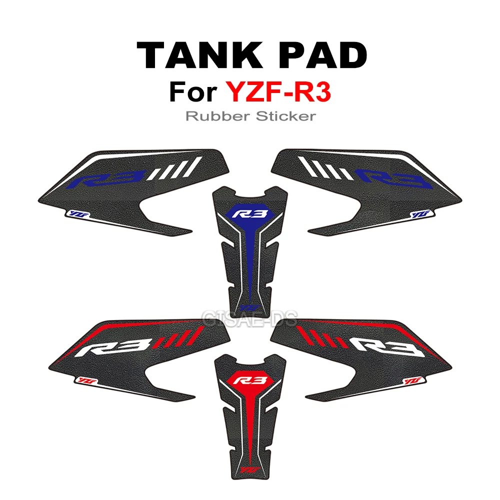 

New YZF R3 Motorcycle Knee Grip Tank Traction Pad Side Rubber Protector Sticker Decal For Yamaha YZF-R3 YZFR3 2019 - 2024 ﻿