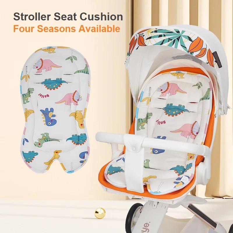 Baby Stroller Seat Cushion Kids Cotton Seat Pad Breathable Prams Mat Pushchair Soft Mattress Infant Pad Stroller Accessorie