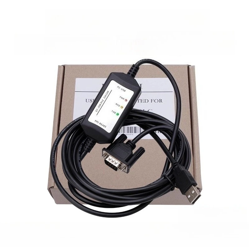 USB-PPI para Siemens S7 200 PLC Cabo de programação RS485 PPI Modbus Cabo de download de dados de comunicação