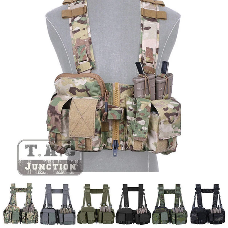 

Emersongear Tactical UW Chest Rig Split Front 5th Gen Hunting Vest H Harness + Pouches For Shooting Hunting