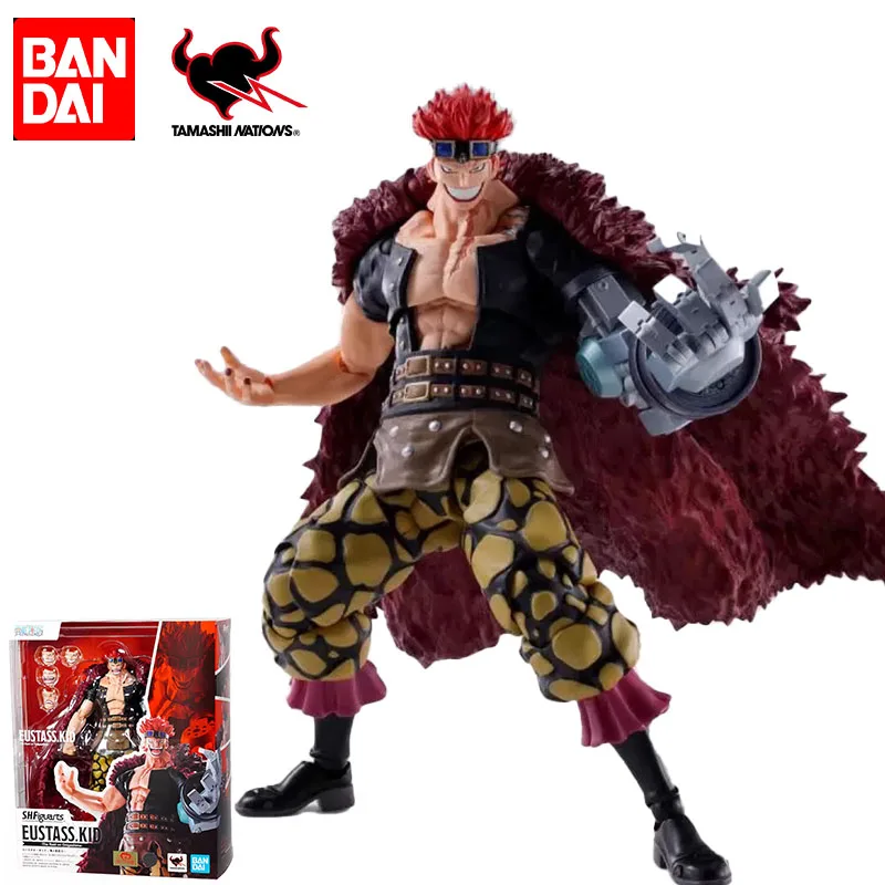 

In Stock Original Bandai S.H.Figuarts One Piece Eustass Kid The Raid on Onigashima Anime Action figure PVC Collection Model Gift