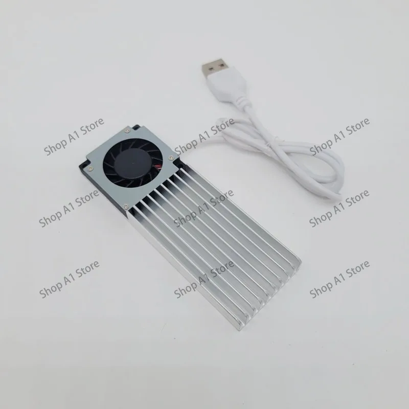 5V USB cooling fan Aluminum alloy side blowing drum Turbine blower DIY modified radiator 80mm100mm