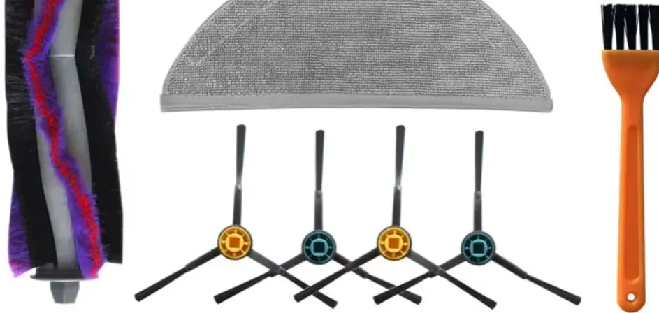 

For M9 For Eureka NERE10s E10S ​​for-Obode A8 Robot Vacuums: Main Brush, Side Brush, Filter, Mop Set Replacement Accessories