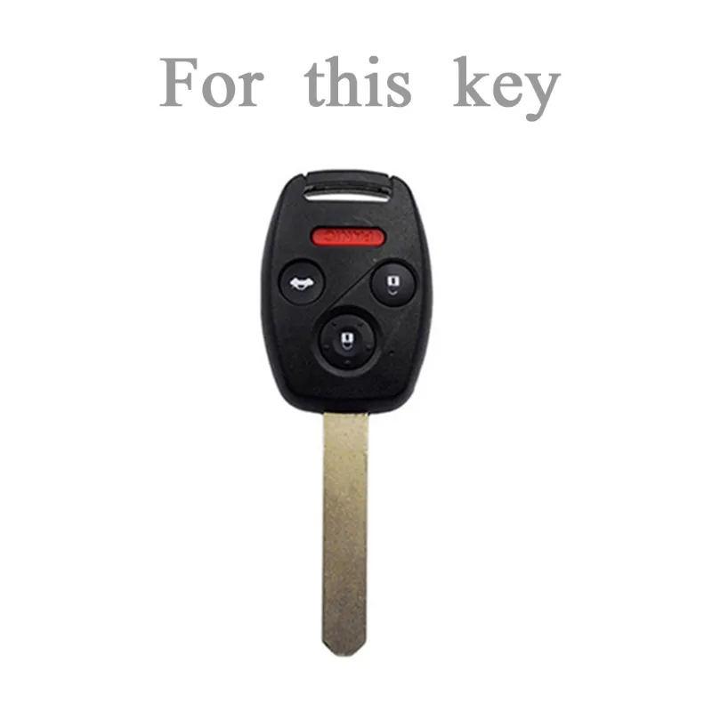 TPU Protector Case Holder for Honda Accord Element Pilot CR-V HR-V City Jazz Odyssey Civic Car Remote Fob Key Cover Keychain