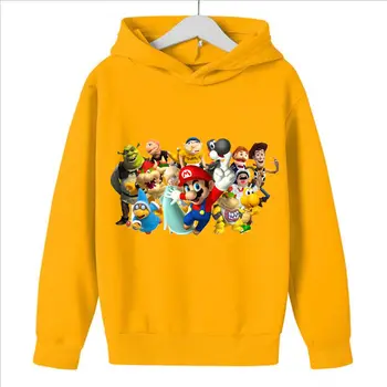 超級瑪利歐男女純棉T卹街頭創意碧琪公主印花T卹夏季寬鬆上衣休閒女裝 6 最佳銷售 桃子超級瑪利歐 - №4