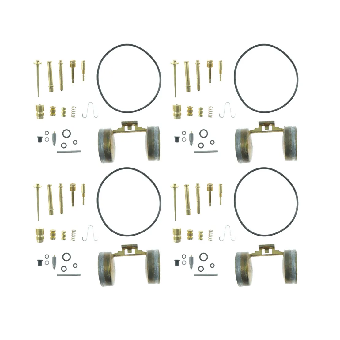 

16100-354-004 4 Sets Motorcycle Carburetor Rebuild Repair Kits Set Fit for Honda CB350 Super Sport CL350 Scrambler