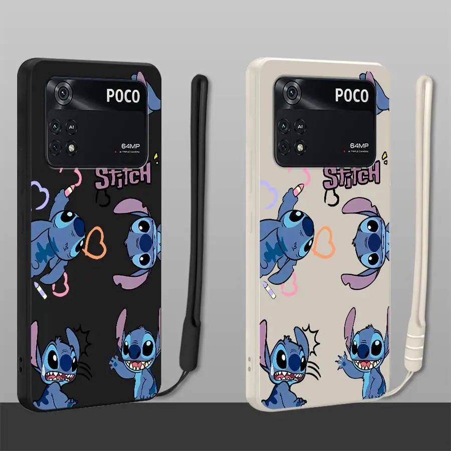 Мягкий чехол для телефона из ТПУ Disney Stitch Angle для Xiaomi Poco F4 X3 NFC F5 F3 X4 X3 Pro
