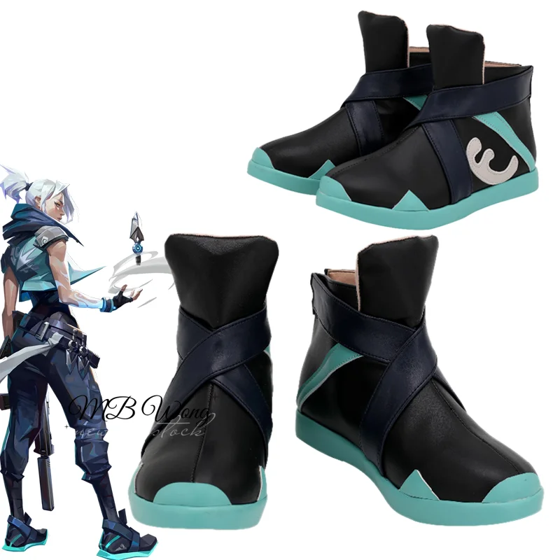 

Game VALORANT Jett Cosplay Shoes Boots Anime Duelists Role Play Halloween Carnival Party Outfit Christmas Custom Made Women Men