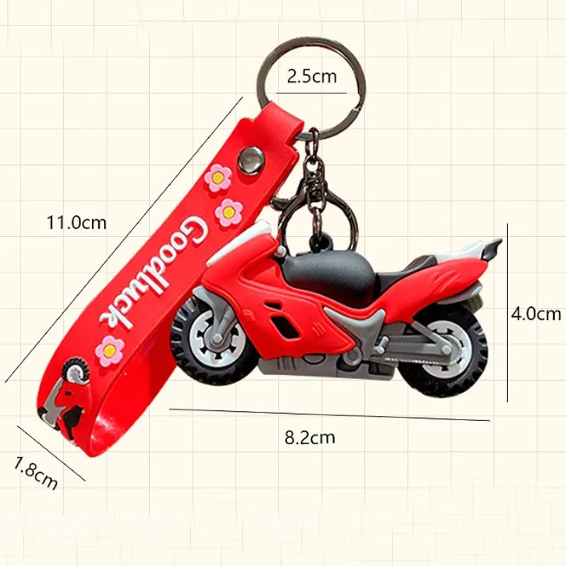 New Men Motorcycle Accessories Hombre With Drip Glue Cool Motocicletas Keychain Backpack Pendant Car Llavero De Locomtora Gift