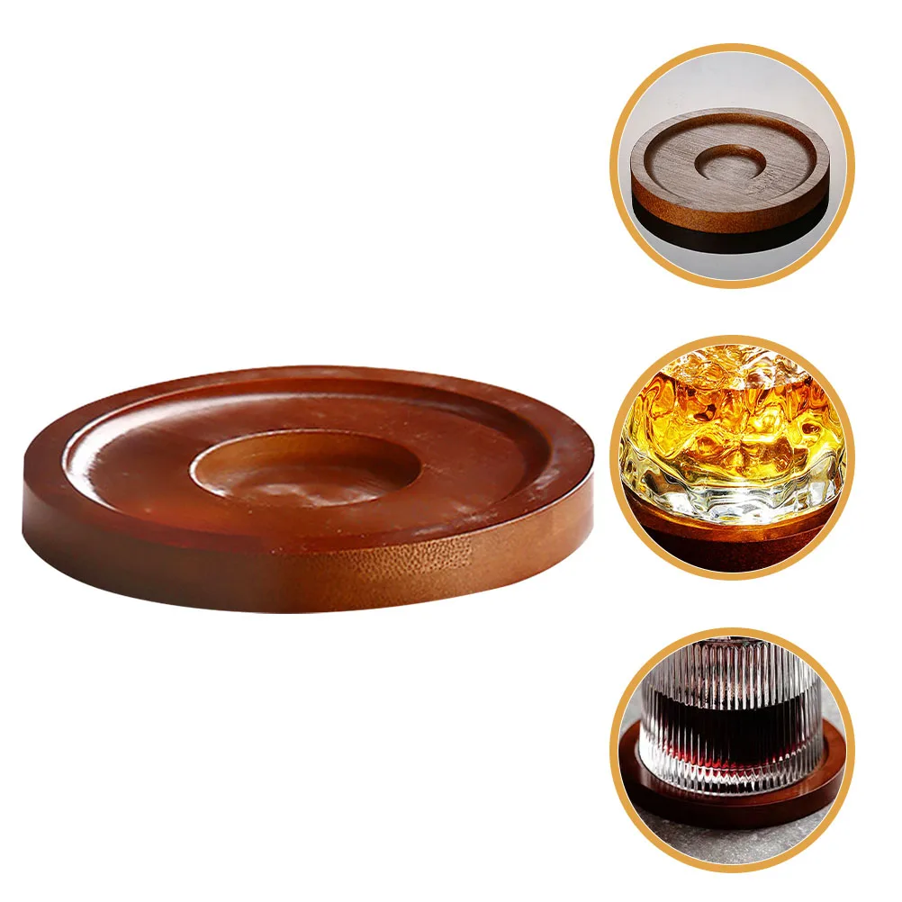 

3 Pcs Rotating Coaster Decorative Coasters Solid Cup Pads Mug Rugs Mat Drinks Glass for Biscuit