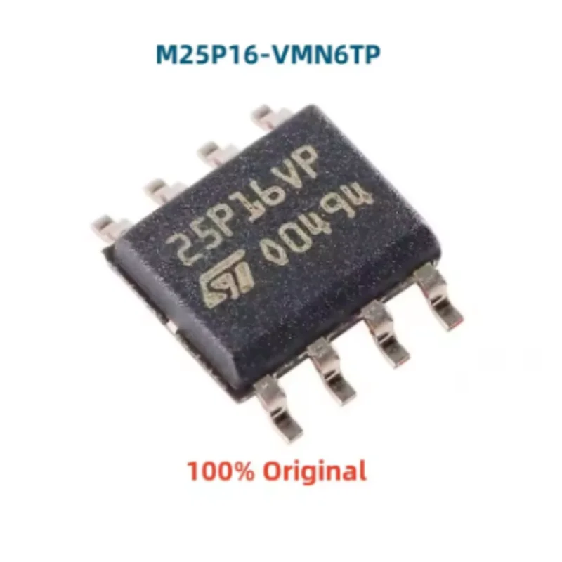 5PCS New Original M25P16-VMN6TP SOIC8 16MB SPI Flash Memory Chip Serial Flash IC For Motherboard Router TV Circuit Board